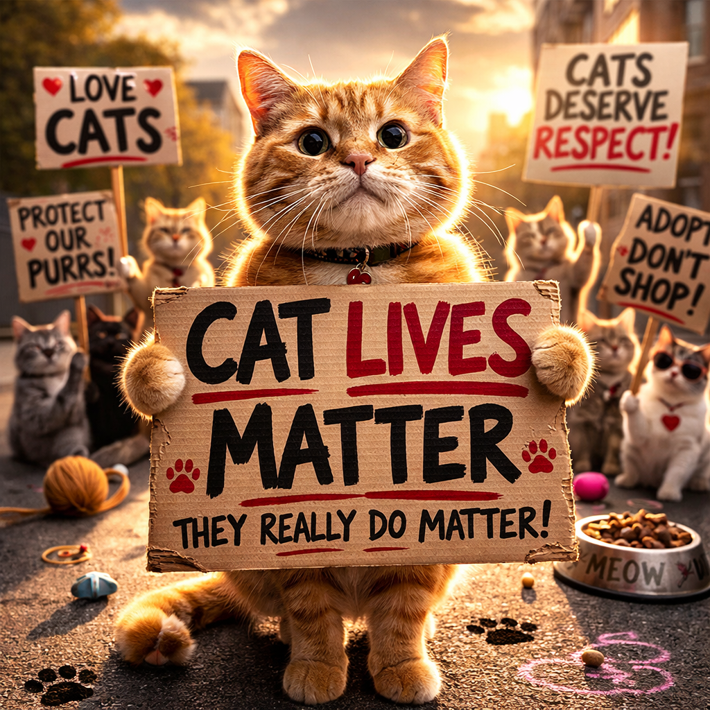 Cat Lives Really Matter – Show Some Love | Cute Cat Lover T-Shirts & Apparel