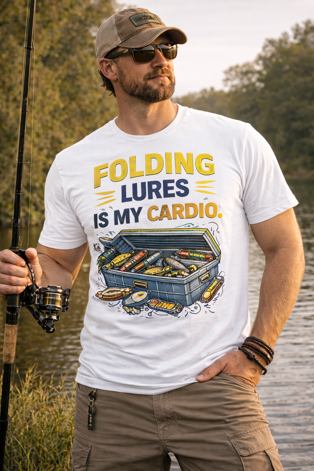 Sorry I Missed Your Call – Premium Fishing Graphic Tee-Shirt