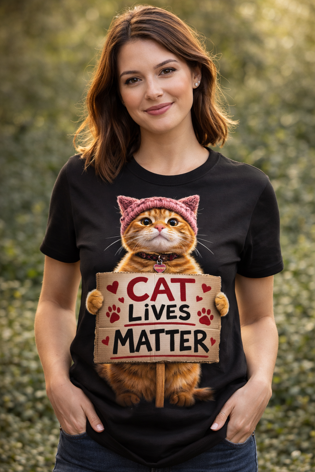 Cat Lives Really Matter – Show Some Love | Cute Cat Lover T-Shirts & Apparel
